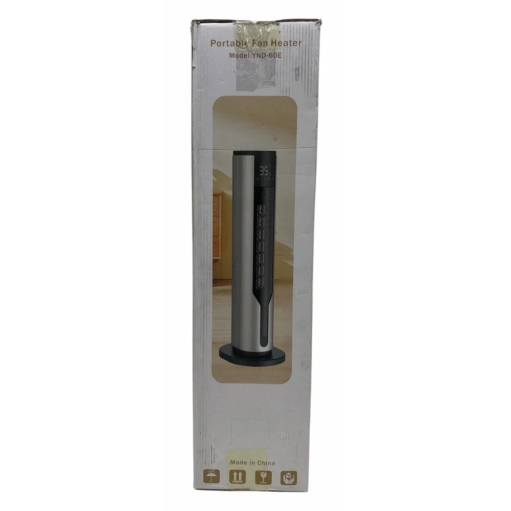 Portable Fan Heater YND-60E Tower Ceramic Space Heater w/ Remote Open Box